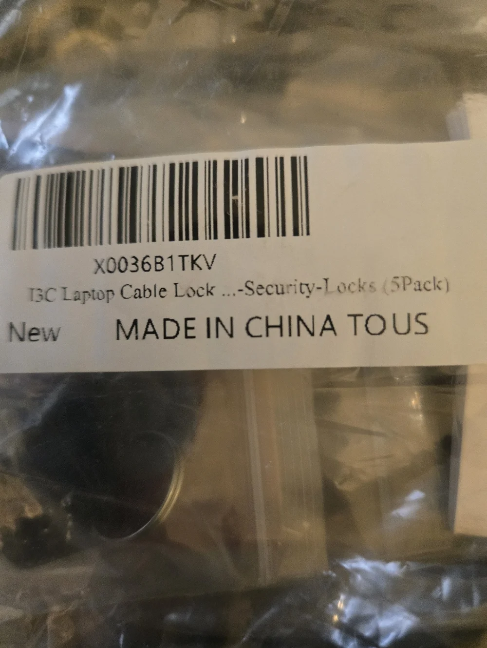 3-5 Pack 13c Laptop Cable Locks